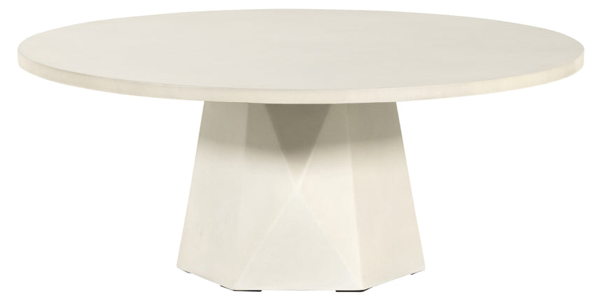 White Concrete | Bowman Outdoor Coffee Table | Valley Ridge Furniture