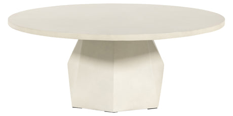 White Concrete | Bowman Outdoor Coffee Table | Valley Ridge Furniture