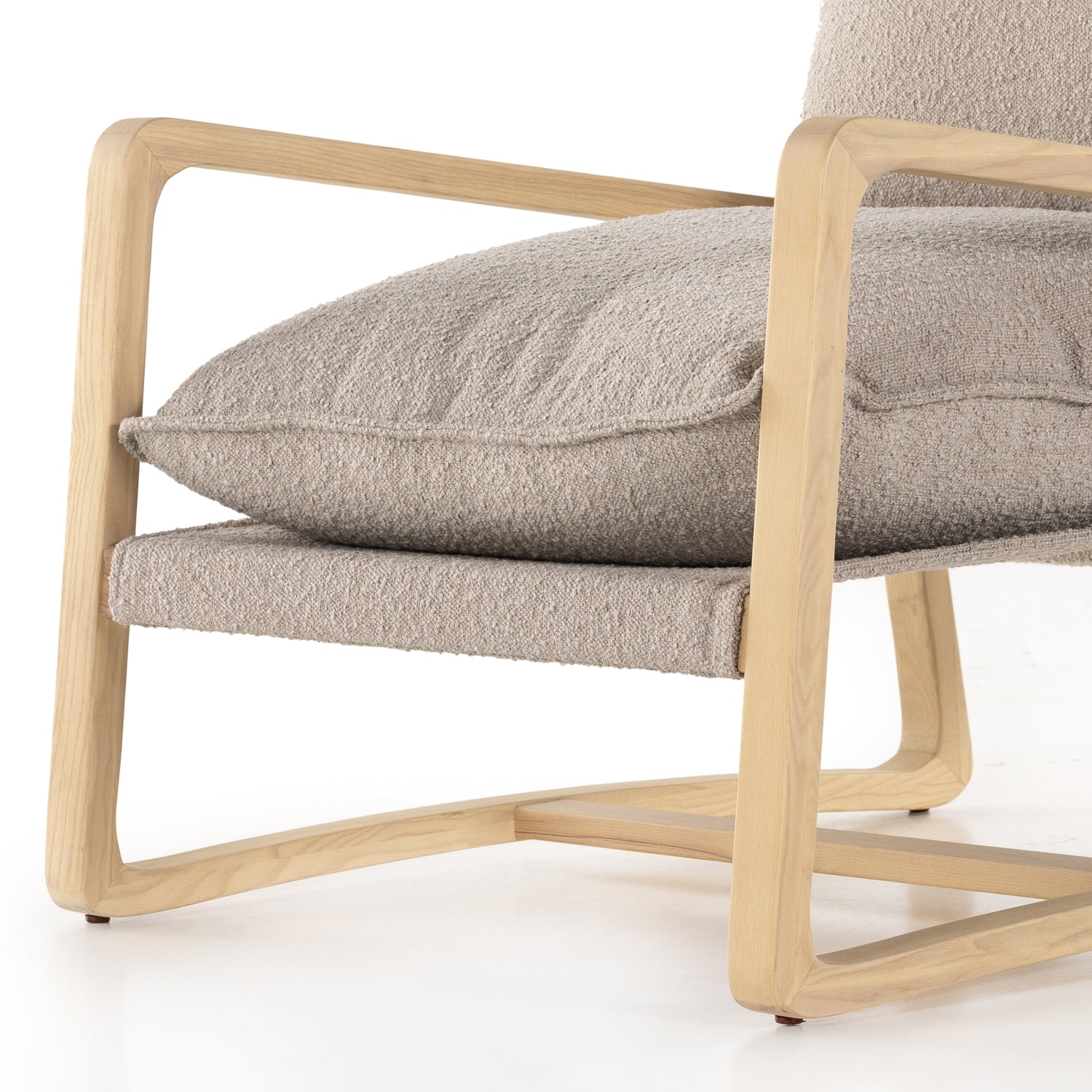 Knoll Sand Fabric with Light Natural Ash | Ace Chair | Valley Ridge Furniture