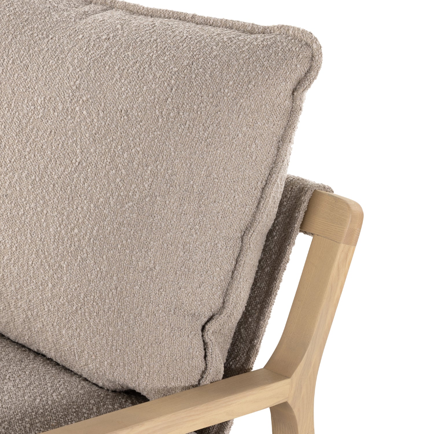 Knoll Sand Fabric with Light Natural Ash | Ace Chair | Valley Ridge Furniture