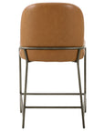 Sierra Butterscotch Faux Leather with Brushed Slate Iron (Counter Height) | Astrud Bar/Counter Stool | Valley Ridge Furniture