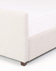 Cambric Ivory Fabric with Almond Parawood (King Size) | Daphne Bed | Valley Ridge Furniture