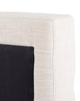 Cambric Ivory Fabric with Almond Parawood (King Size) | Daphne Bed | Valley Ridge Furniture