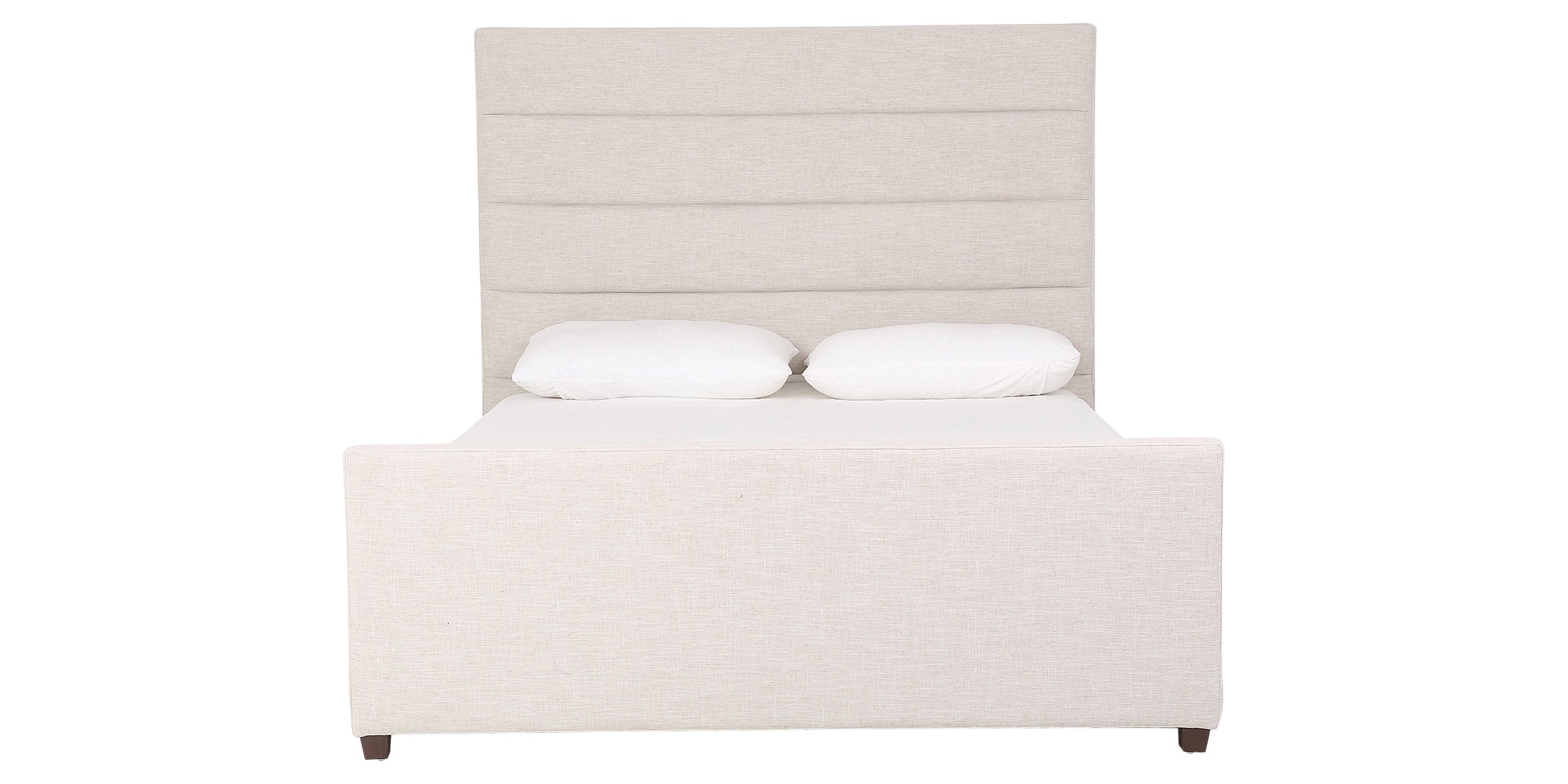 Cambric Ivory Fabric with Almond Parawood (Queen Size) | Daphne Bed | Valley Ridge Furniture