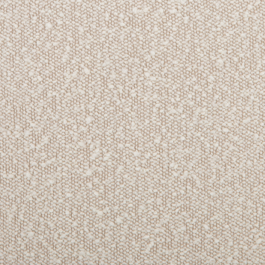 Knoll Natural Fabric with Distressed Natural Parawood | Sinclair Large Round Ottoman | Valley Ridge Furniture