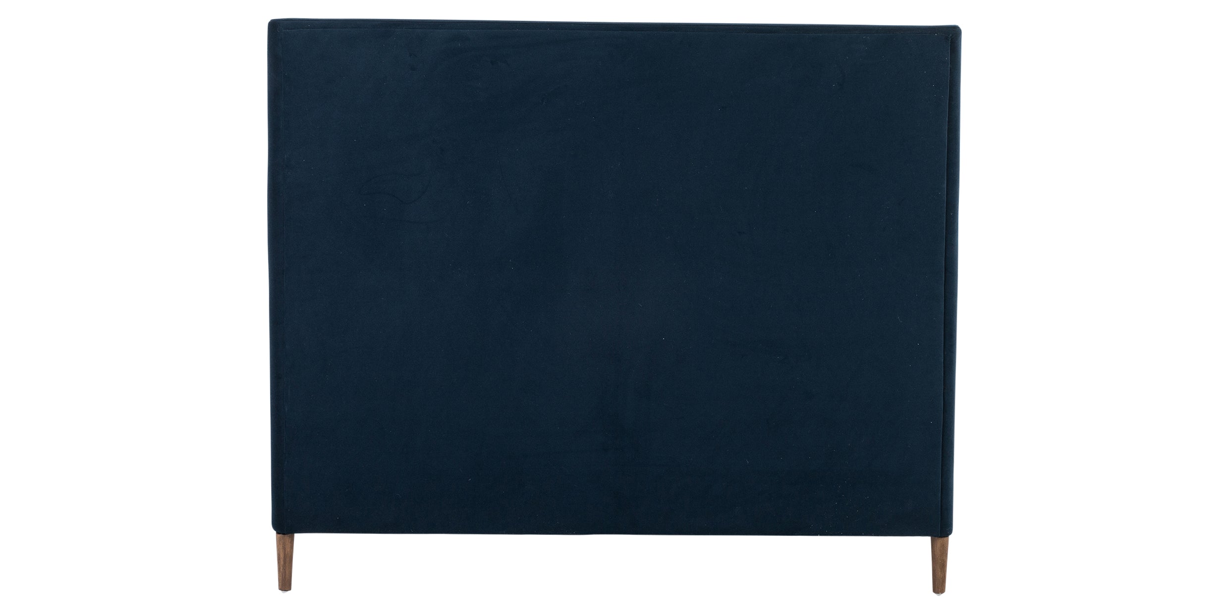 Modern Velvet Ink Fabric with Distressed Natural Parawood (Queen Size) | Potter Bed | Valley Ridge Furniture