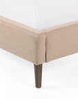 Antwerp Taupe Fabric with Burnt Oak (King Size) | Potter Bed | Valley Ridge Furniture