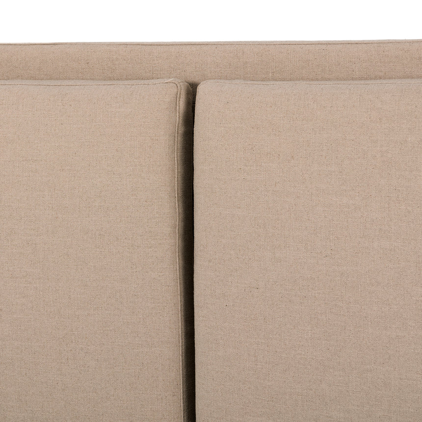 Antwerp Taupe Fabric with Burnt Oak (Queen Size) | Potter Bed | Valley Ridge Furniture