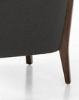 Fiqa Boucle Charcoal Fabric with Terra Brown Ash | Nomad Chair | Valley Ridge Furniture