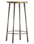 Antique Brass Iron with Hammered Aged Brass Iron (Counter Height) | Westwood Bar/Counter Stool | Valley Ridge Furniture
