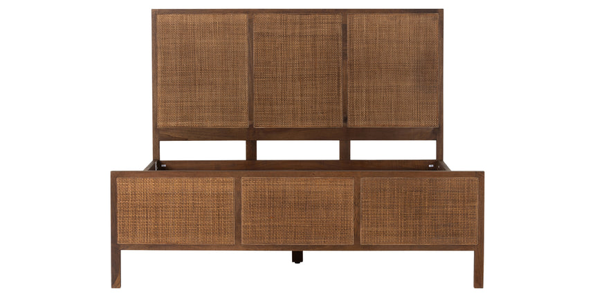 Brown Wash Mango with Brown Cane (King Size) | Sydney Bed | Valley Ridge Furniture