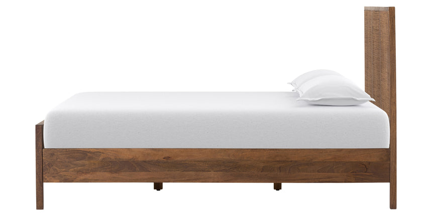 Brown Wash Mango with Brown Cane (Queen Size) | Sydney Bed | Valley Ridge Furniture