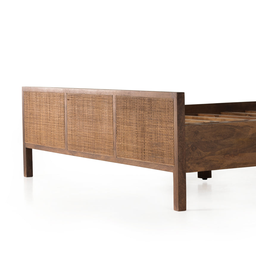 Brown Wash Mango with Brown Cane (King Size) | Sydney Bed | Valley Ridge Furniture