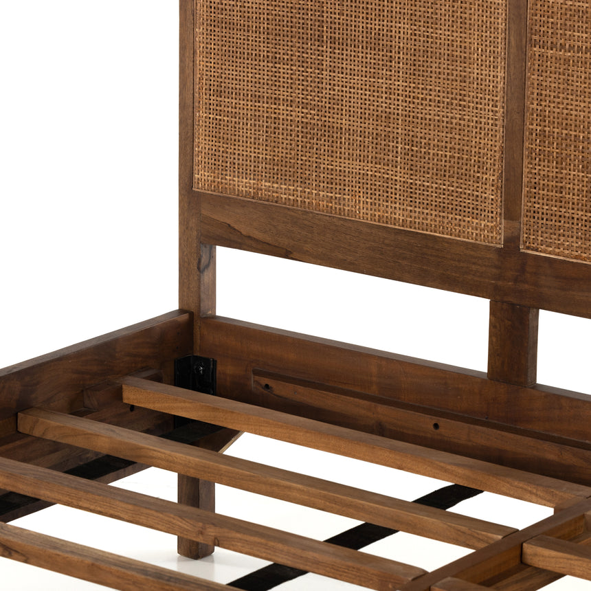 Brown Wash Mango with Brown Cane (King Size) | Sydney Bed | Valley Ridge Furniture