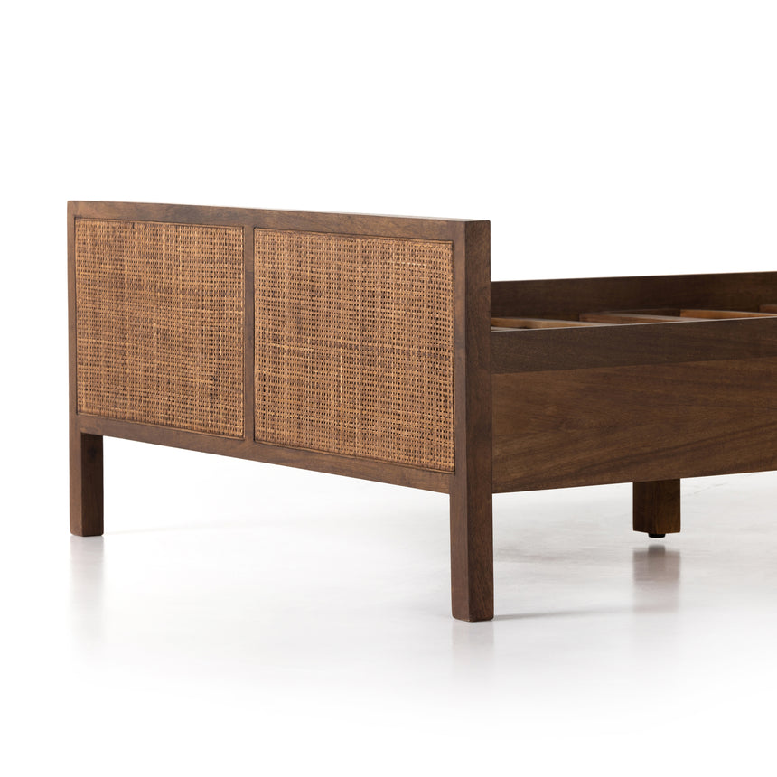 Brown Wash Mango with Brown Cane (Twin Size) | Sydney Bed | Valley Ridge FurnitureBrown Wash Mango with Brown Cane (Twin Size) | Sydney Bed | Valley Ridge Furniture