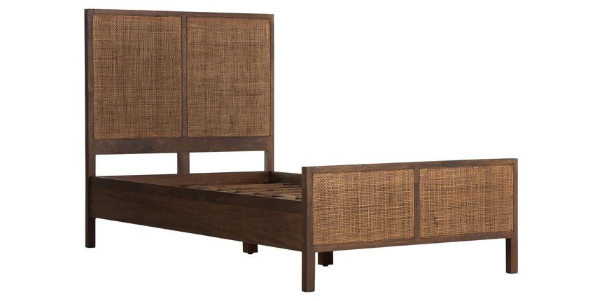 Brown Wash Mango with Brown Cane (Twin Size) | Sydney Bed | Valley Ridge Furniture