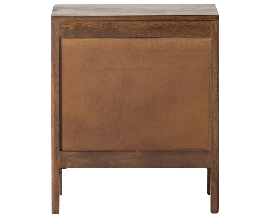 Brown Wash Mango with Brown Cane | Sydney Left Nightstand | Valley Ridge Furniture