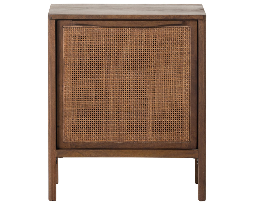 Brown Wash Mango with Brown Cane | Sydney Left Nightstand | Valley Ridge Furniture