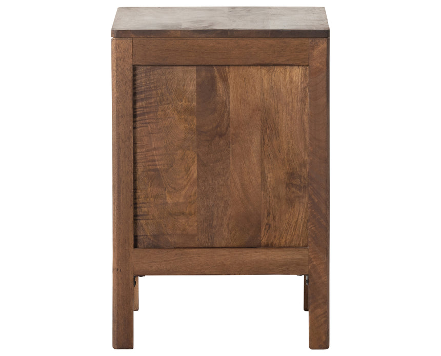 Brown Wash Mango with Brown Cane | Sydney Left Nightstand | Valley Ridge Furniture
