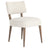 Cambric Ivory Fabric & Heirloom Greywash Parawood with Vintage Brass Iron | Orville Dining Chair | Valley Ridge Furniture