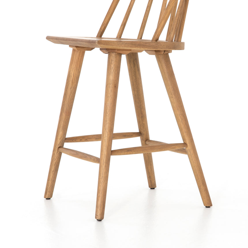 Sandy Oak (Counter Height) | Lewis Windsor Bar/Counter Stool | Valley Ridge Furniture