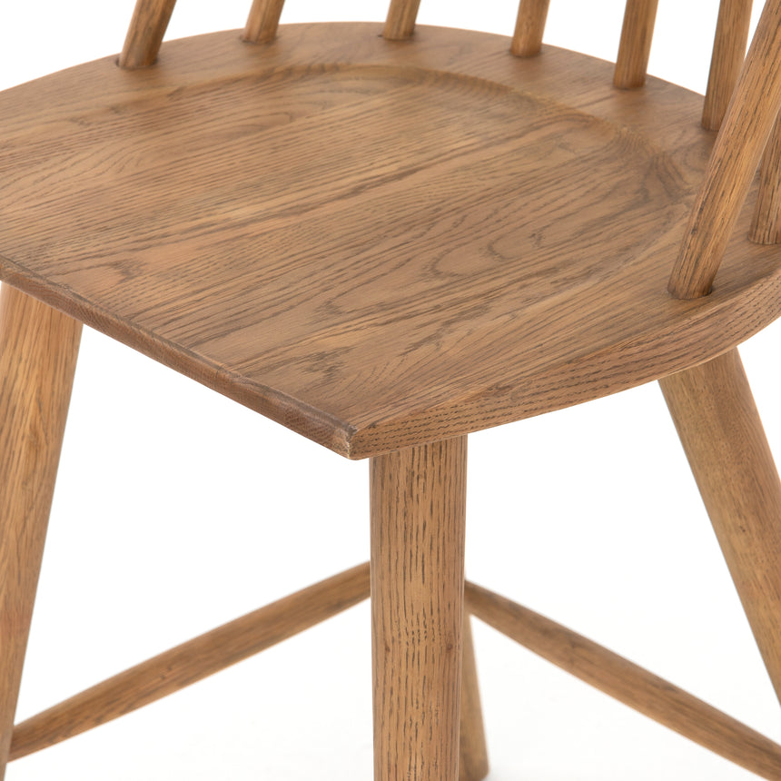 Sandy Oak (Counter Height) | Lewis Windsor Bar/Counter Stool | Valley Ridge Furniture