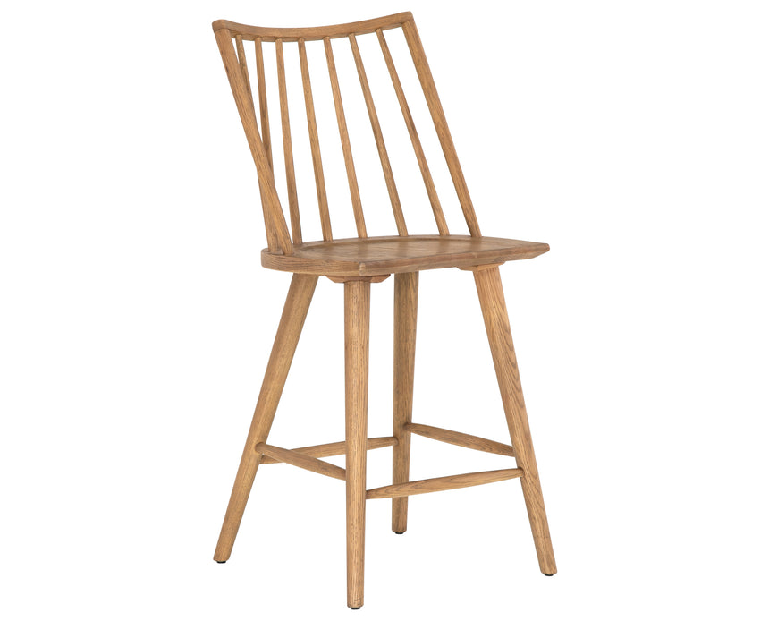 Sandy Oak (Counter Height) | Lewis Windsor Bar/Counter Stool | Valley Ridge Furniture