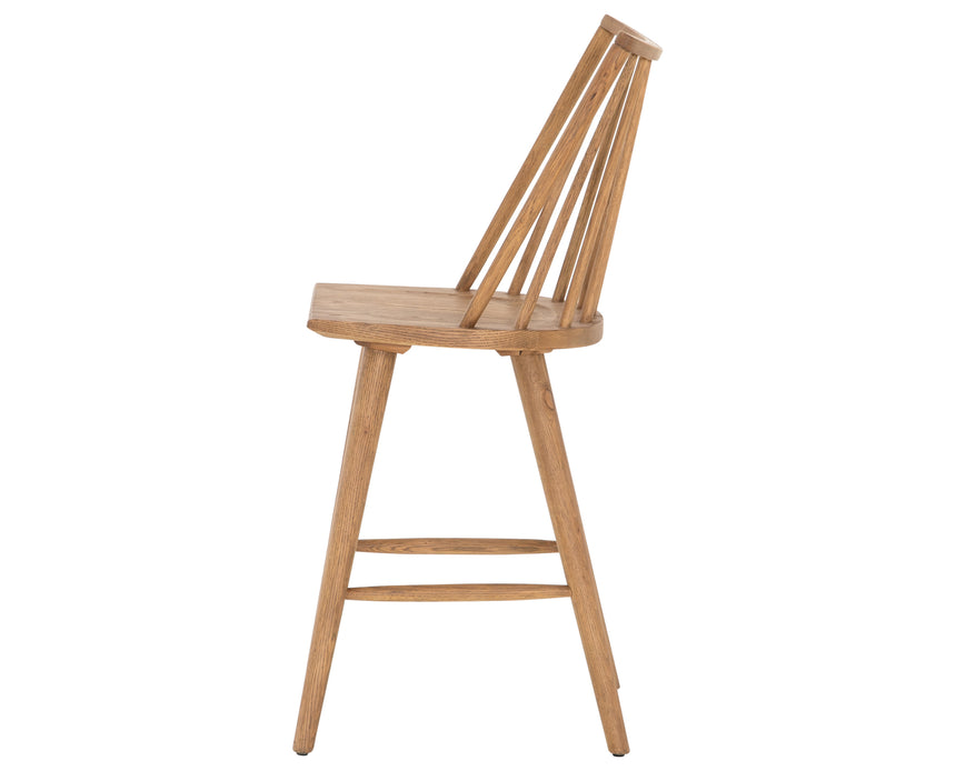 Sandy Oak (Counter Height) | Lewis Windsor Bar/Counter Stool | Valley Ridge Furniture