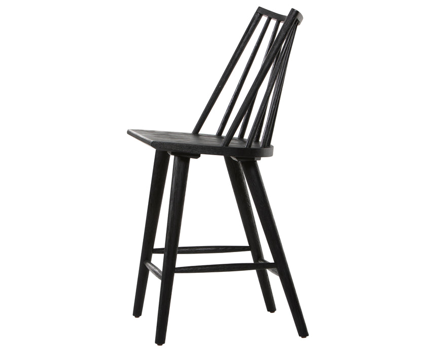 Black Oak (Counter Height) | Lewis Windsor Bar/Counter Stool | Valley Ridge Furniture