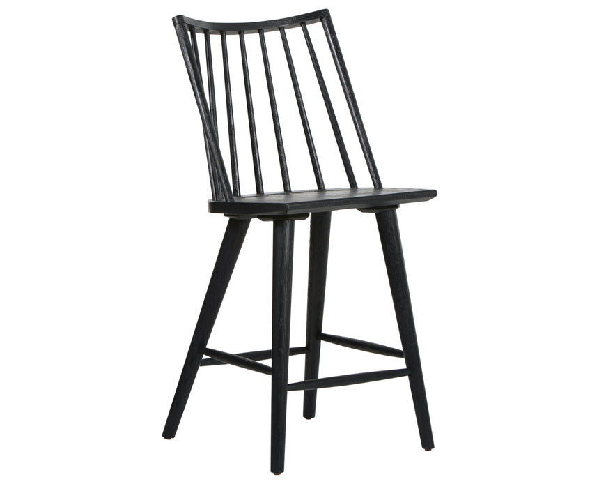 Black Oak (Counter Height) | Lewis Windsor Bar/Counter Stool | Valley Ridge Furniture