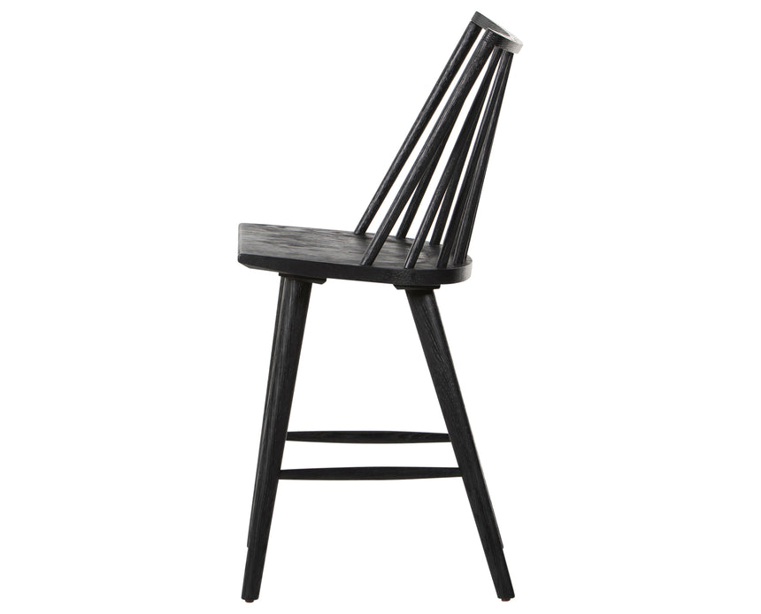 Black Oak (Counter Height) | Lewis Windsor Bar/Counter Stool | Valley Ridge Furniture