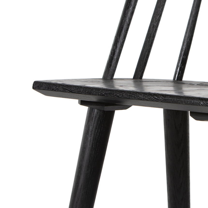 Black Oak (Bar Height) | Lewis Windsor Bar/Counter Stool | Valley Ridge Furniture