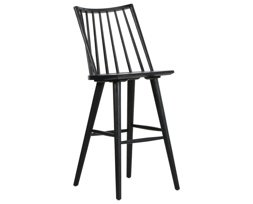Black Oak (Bar Height) | Lewis Windsor Bar/Counter Stool | Valley Ridge Furniture