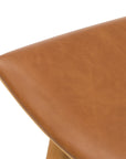Sierra Butterscotch Faux Leather with Smoked Natural Parawood (Bar Height) | Union Bar/Counter Stool | Valley Ridge Furniture