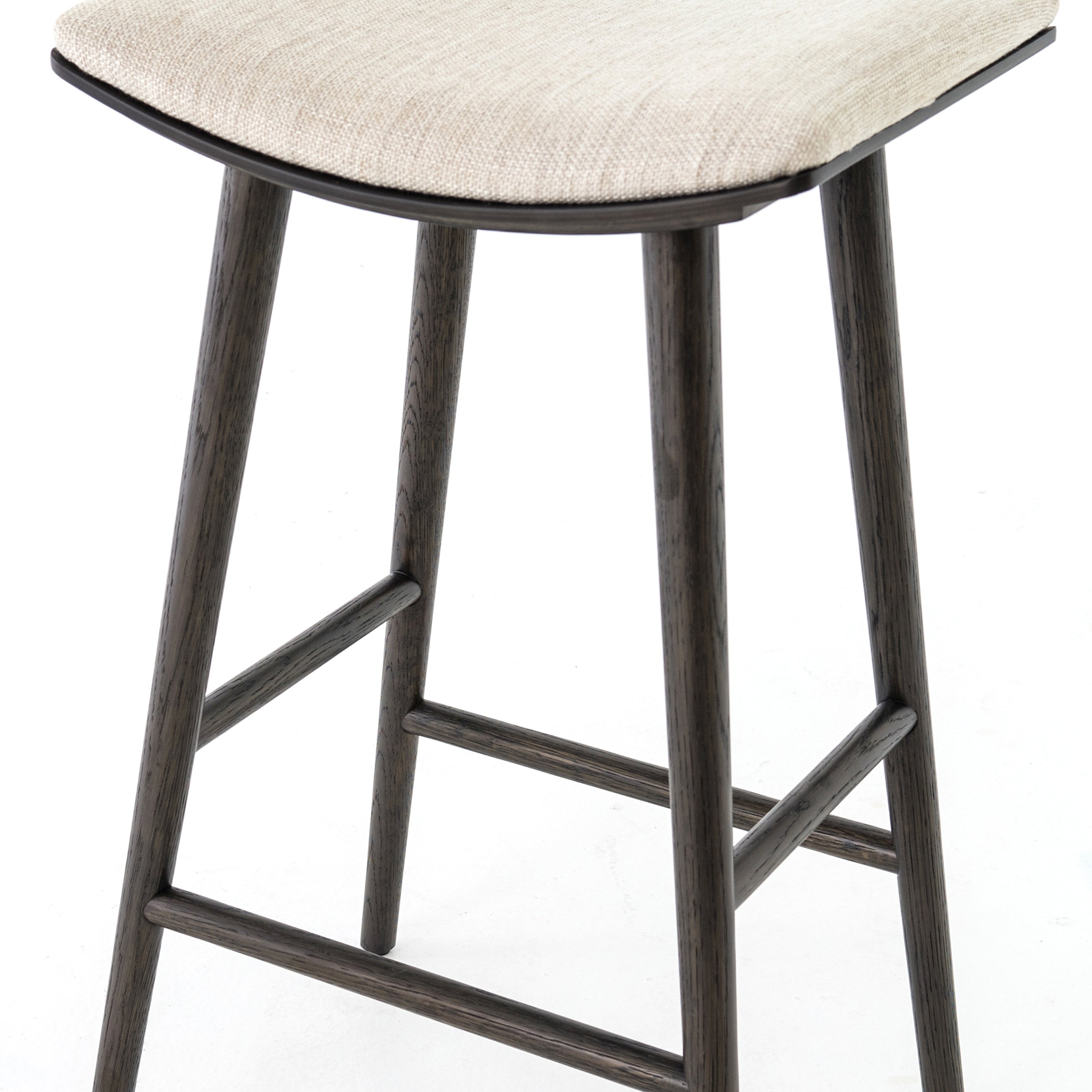 Essence Natural Fabric with Light Carbon Parawood (Bar Height) | Union Bar/Counter Stool | Valley Ridge Furniture