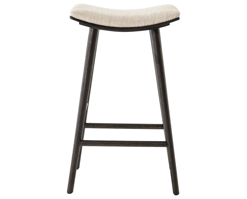 Essence Natural Fabric with Light Carbon Parawood (Bar Height) | Union Bar/Counter Stool | Valley Ridge Furniture