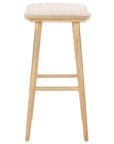Essence Natural Fabric with Light Natural Parawood (Bar Height) | Union Bar/Counter Stool | Valley Ridge Furniture