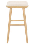 Essence Natural Fabric with Light Natural Parawood (Counter Height) | Union Bar/Counter Stool | Valley Ridge Furniture