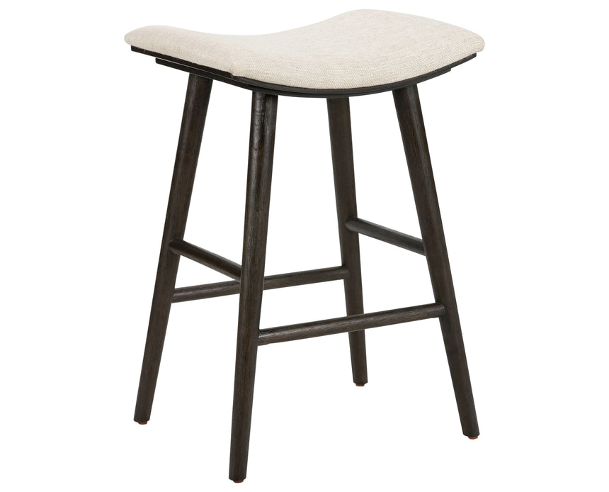Essence Natural Fabric with Light Carbon Parawood (Counter Height) | Union Bar/Counter Stool | Valley Ridge Furniture