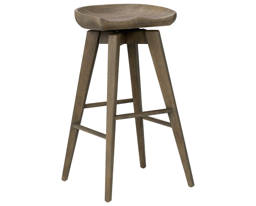 Brushed Shale Grey Parawood (Bar Height) | Paramore Swivel Bar/Counter Stool | Valley Ridge Furniture