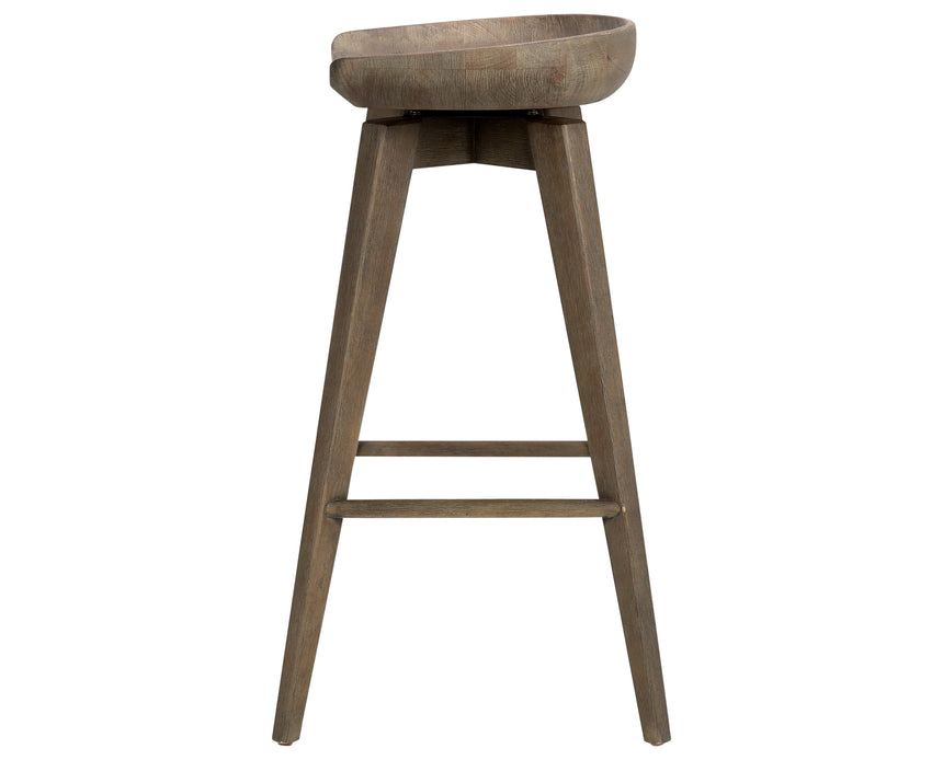 Brushed Shale Grey Parawood (Bar Height) | Paramore Swivel Bar/Counter Stool | Valley Ridge Furniture