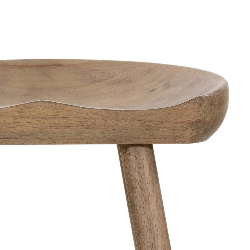 Natural Matte Parawood with Matte Black Iron (Counter Height) | Barrett Bar/Counter Stool | Valley Ridge Furniture