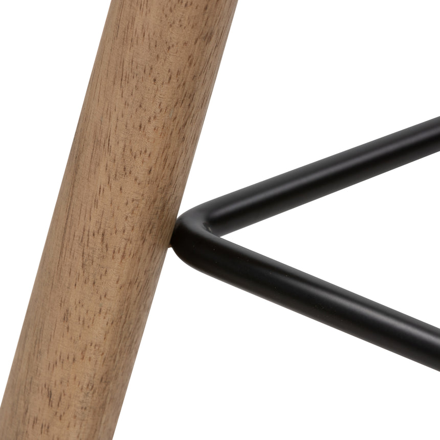 Natural Matte Parawood with Matte Black Iron (Counter Height) | Barrett Bar/Counter Stool | Valley Ridge Furniture