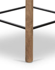 Natural Matte Parawood with Matte Black Iron (Counter Height) | Barrett Bar/Counter Stool | Valley Ridge Furniture