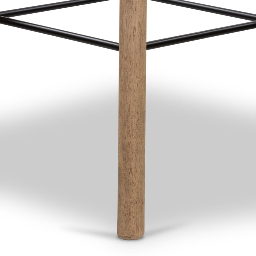 Natural Matte Parawood with Matte Black Iron (Bar Height) | Barrett Bar/Counter Stool | Valley Ridge Furniture