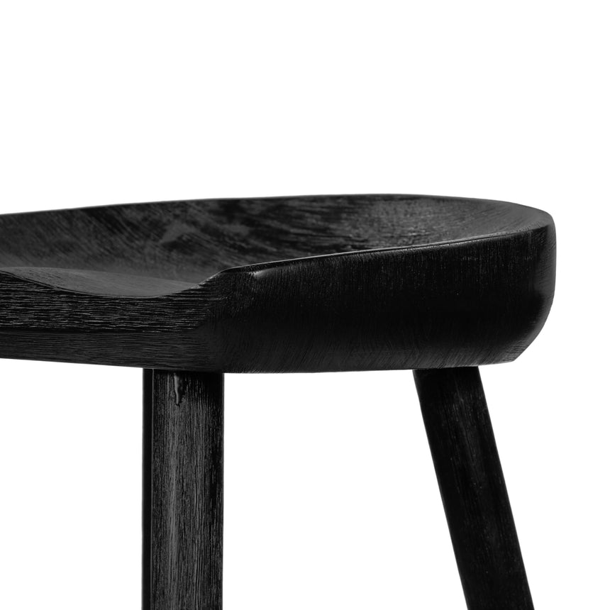 Matte Black Parawood with Matte Black Iron (Counter Height) | Barrett Bar/Counter Stool | Valley Ridge Furniture