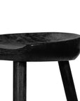 Matte Black Parawood with Matte Black Iron (Counter Height) | Barrett Bar/Counter Stool | Valley Ridge Furniture