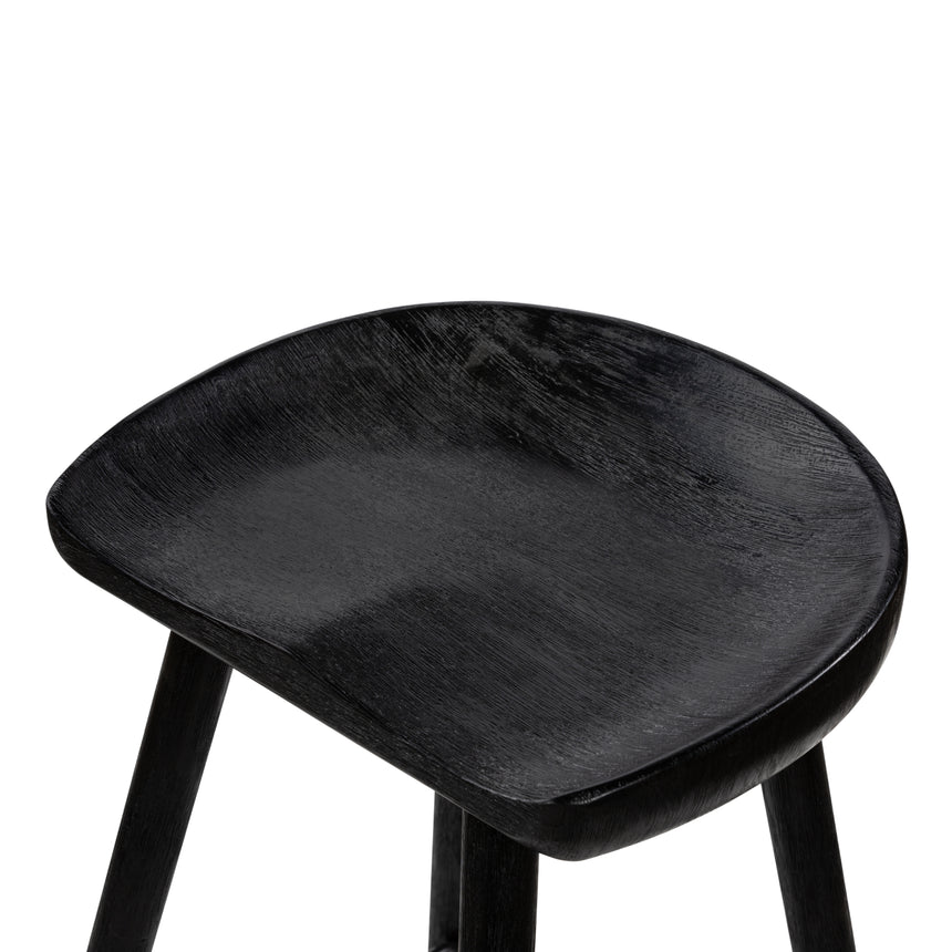 Matte Black Parawood with Matte Black Iron (Counter Height) | Barrett Bar/Counter Stool | Valley Ridge Furniture