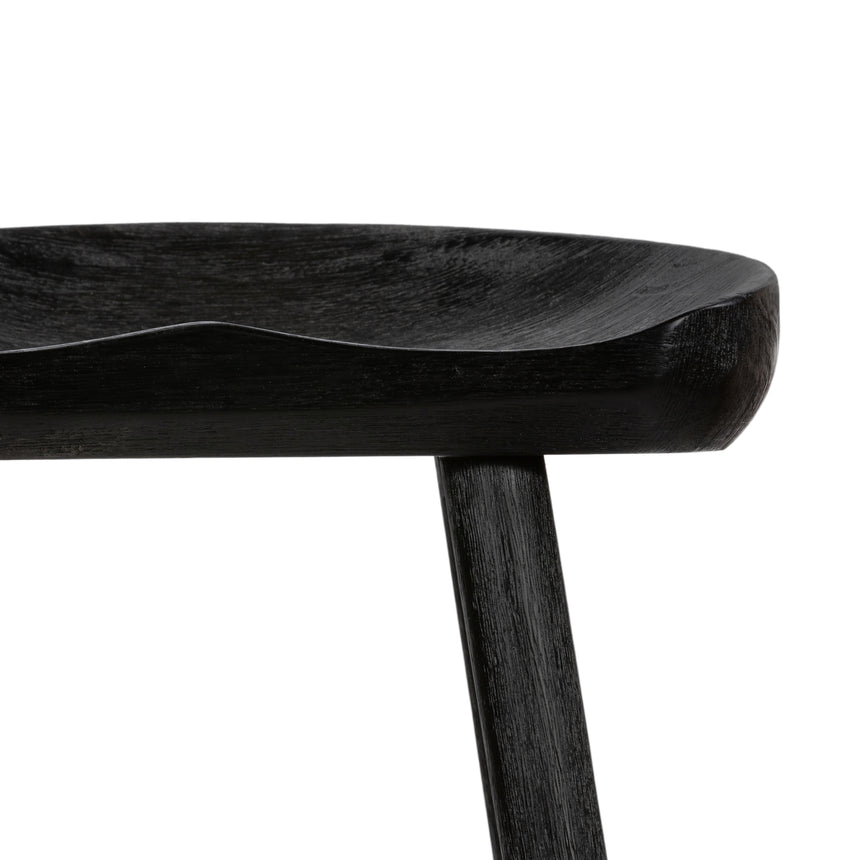 Matte Black Parawood with Matte Black Iron (Bar Height) | Barrett Bar/Counter Stool | Valley Ridge Furniture