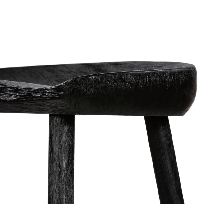 Matte Black Parawood with Matte Black Iron (Bar Height) | Barrett Bar/Counter Stool | Valley Ridge Furniture
